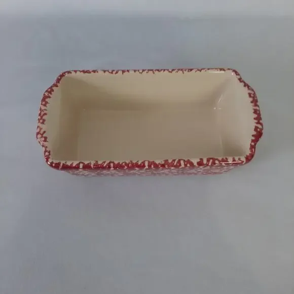 Gerald E Henn Woodshops Spongeware Bread Loaf Pan Pottery - Picture 3 of 7